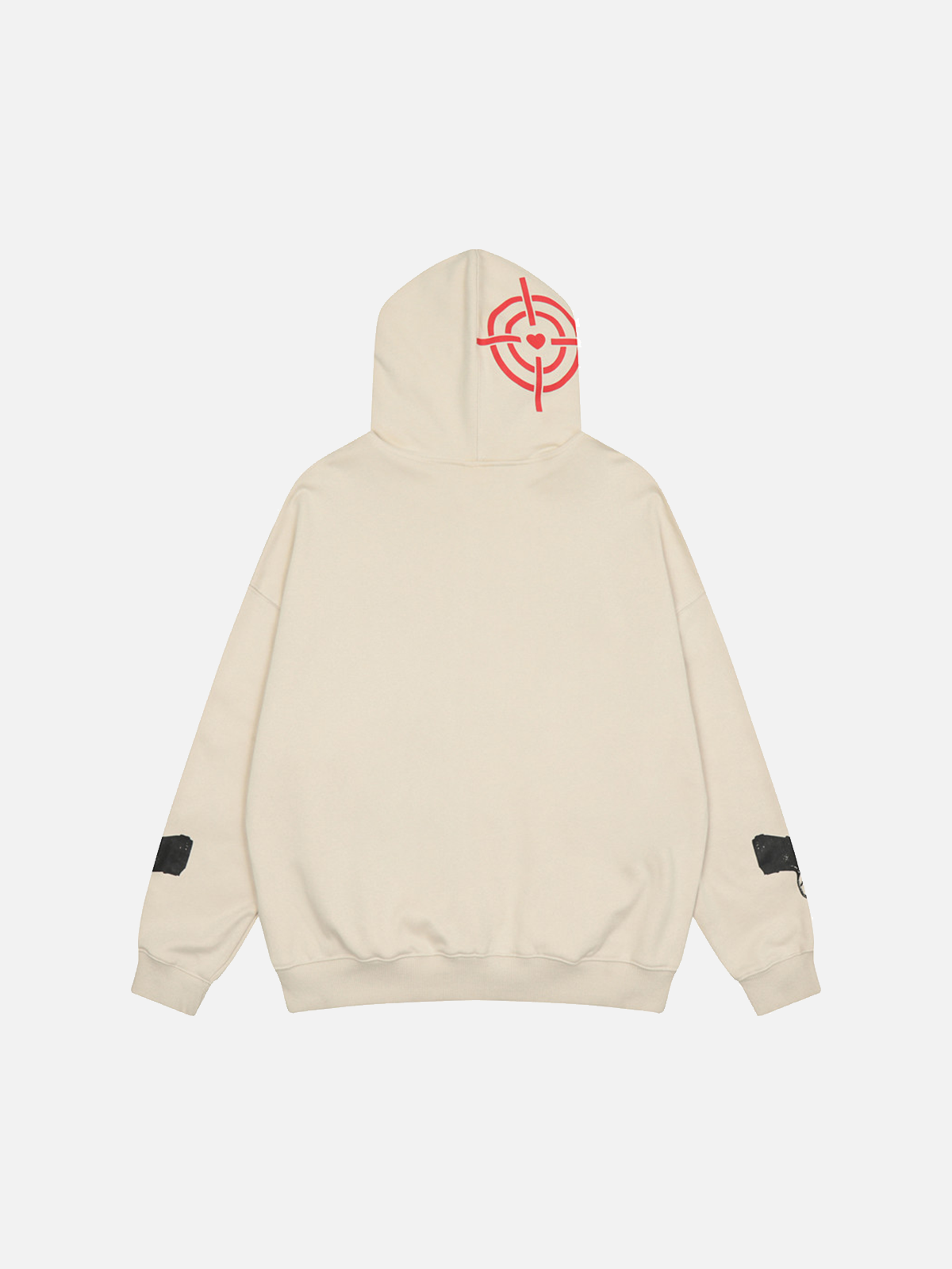 Faire Echo "Aiming At Heart" Print Zip Up Hoodie