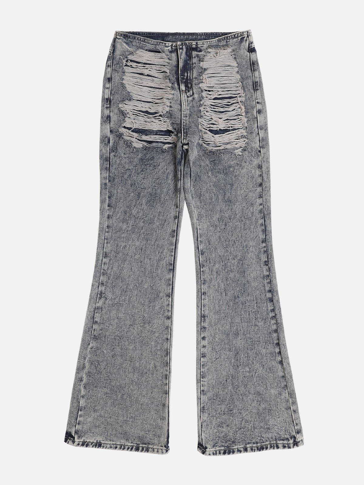 Distressed Washed Jeans Faire Echo