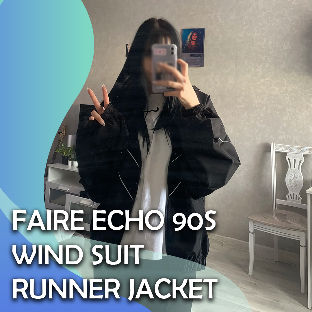 Faire Echo 90s Wind Suit Runner Jacket Faire Echo