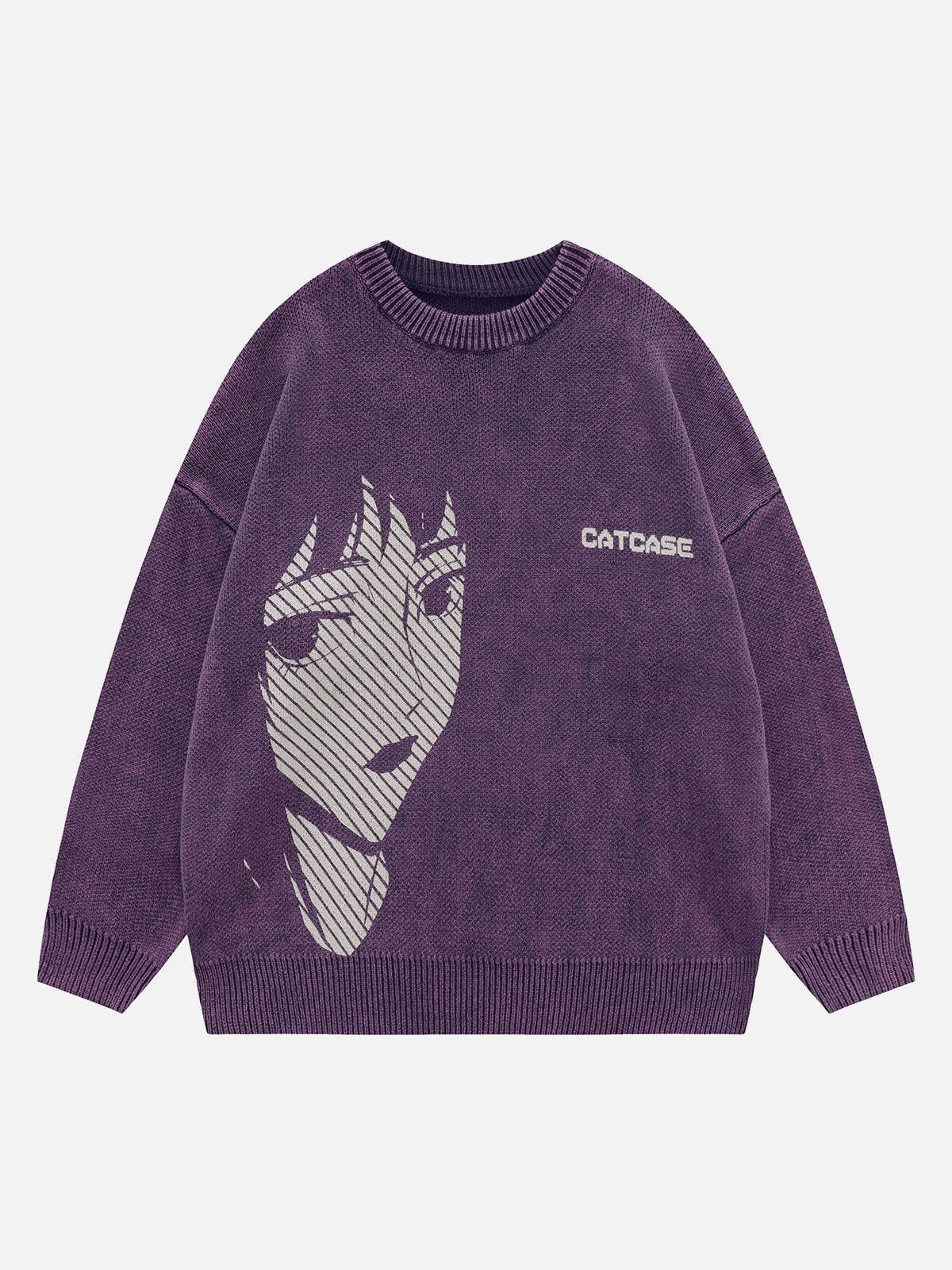 Faire Echo Anime Girl Print Pullover Sweater Faire Echo