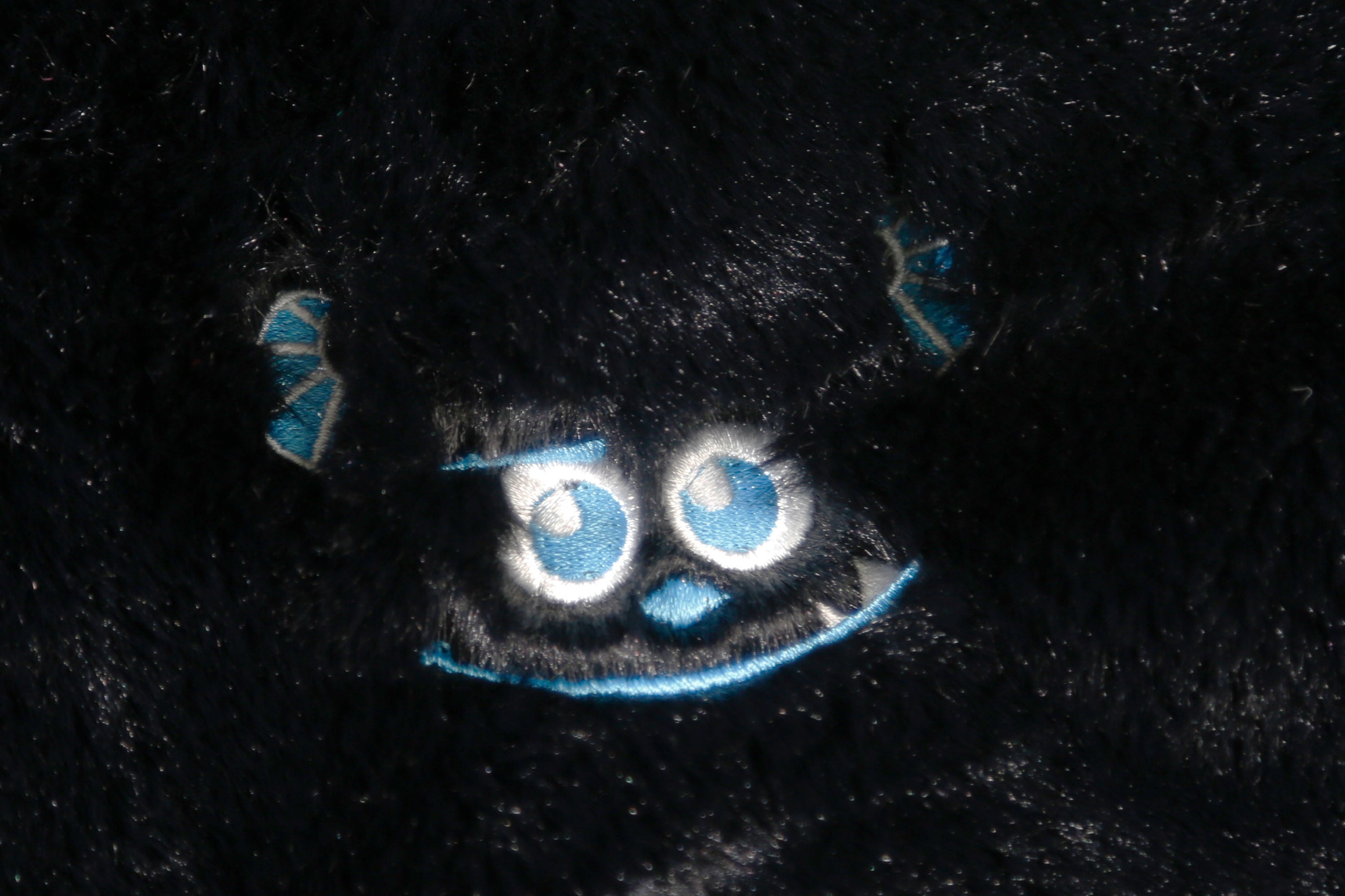 Faire Echo Cartoon Monster Embroidery Horn Hooded Jacket Faire Echo