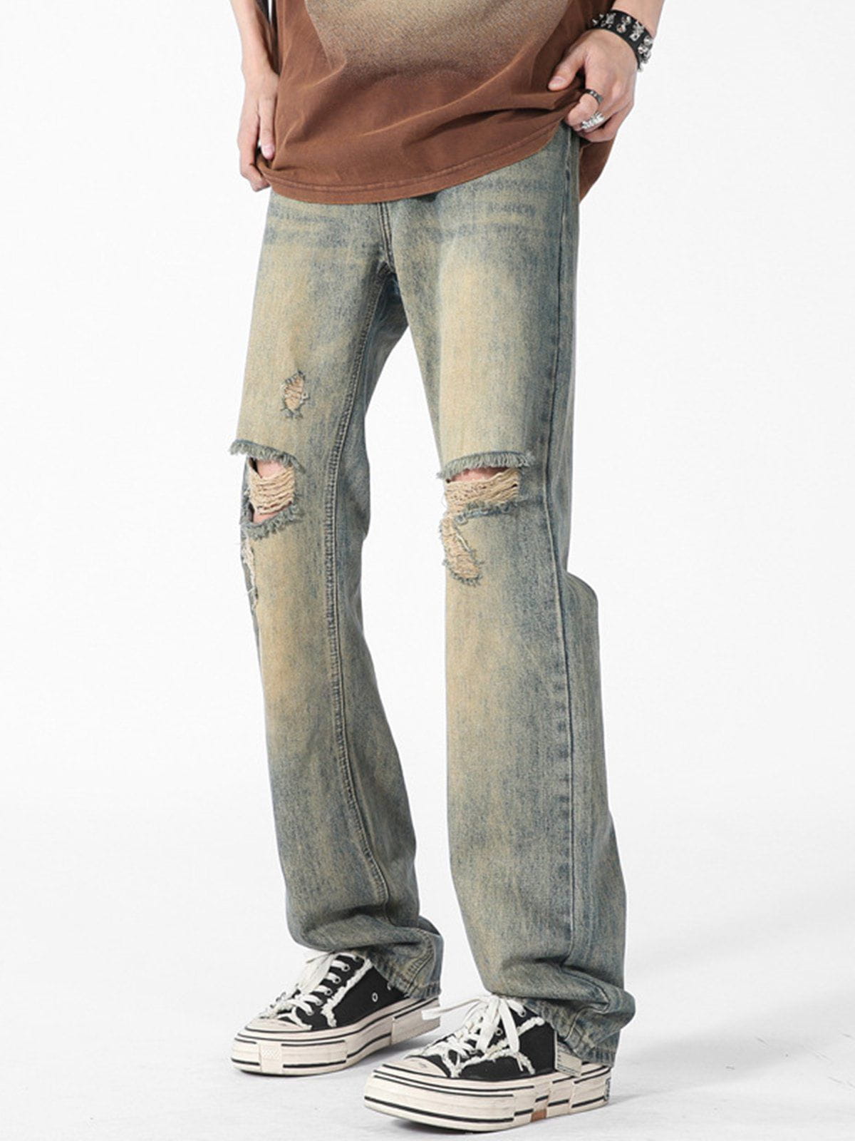 Faire Echo Distressed Ripped Jeans Faire Echo