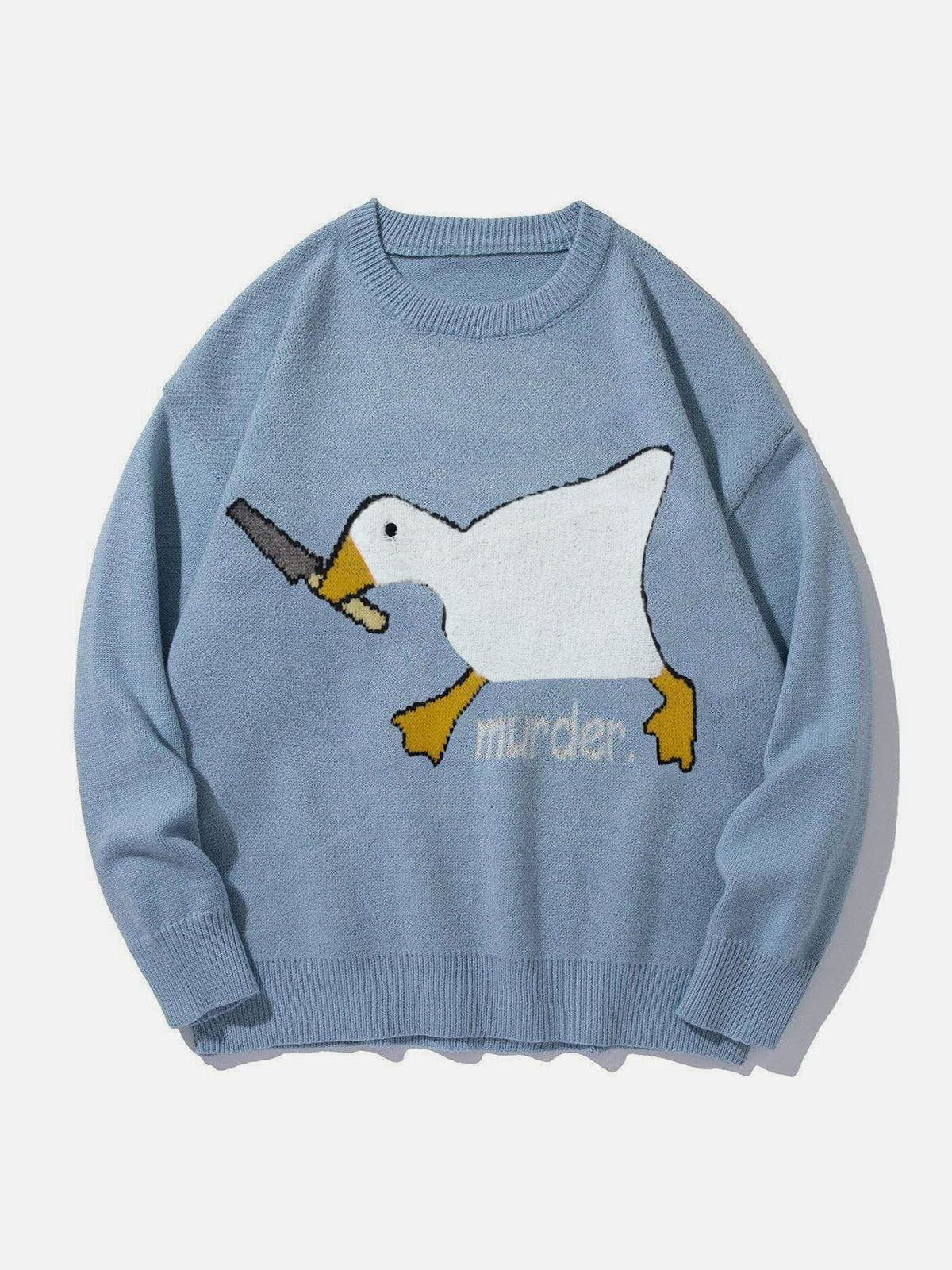 Faire Echo Murder Goose Knitted Sweater Faire Echo