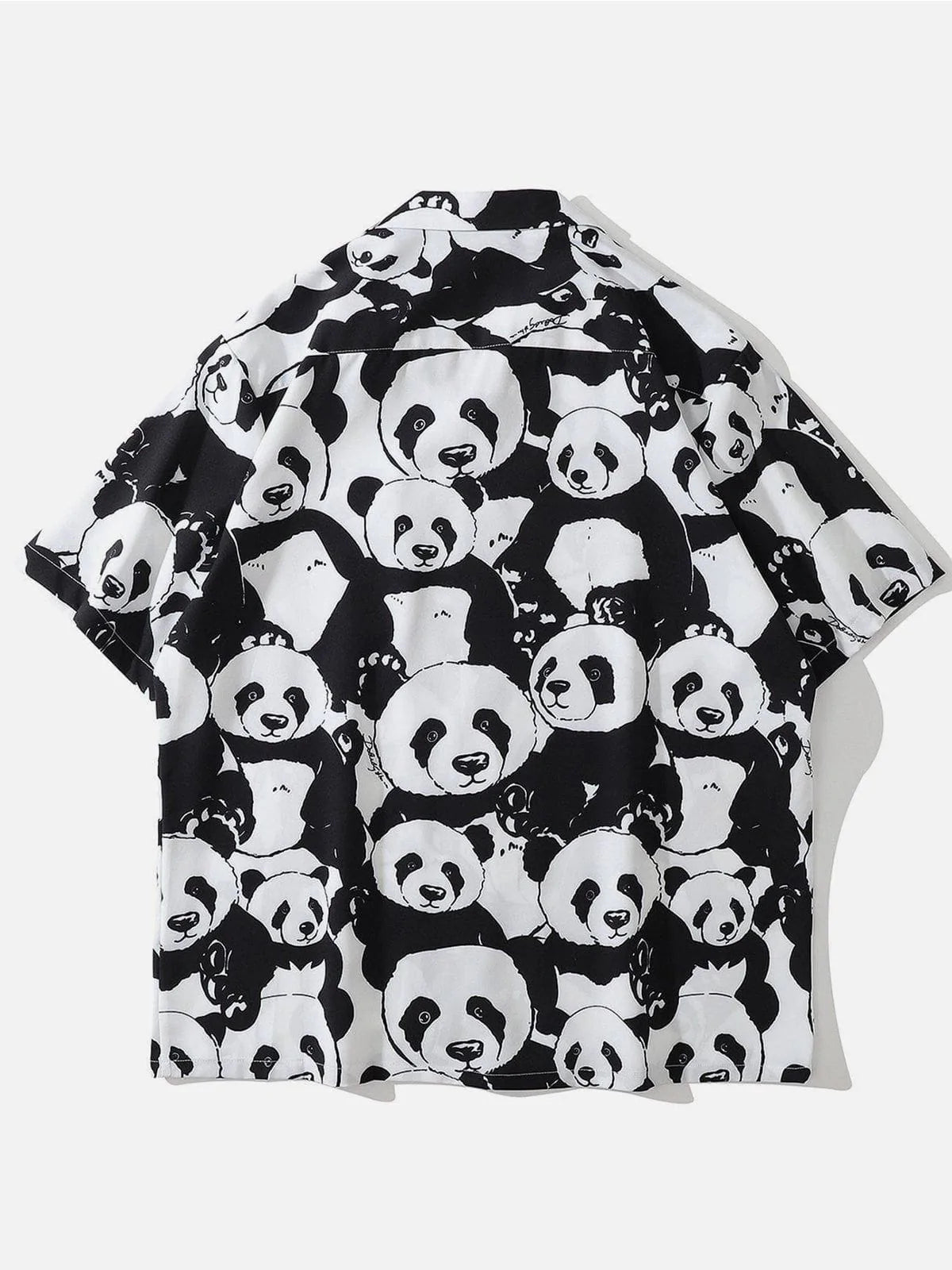 Faire Echo Panda Print Short-sleeved Shirt Faire Echo