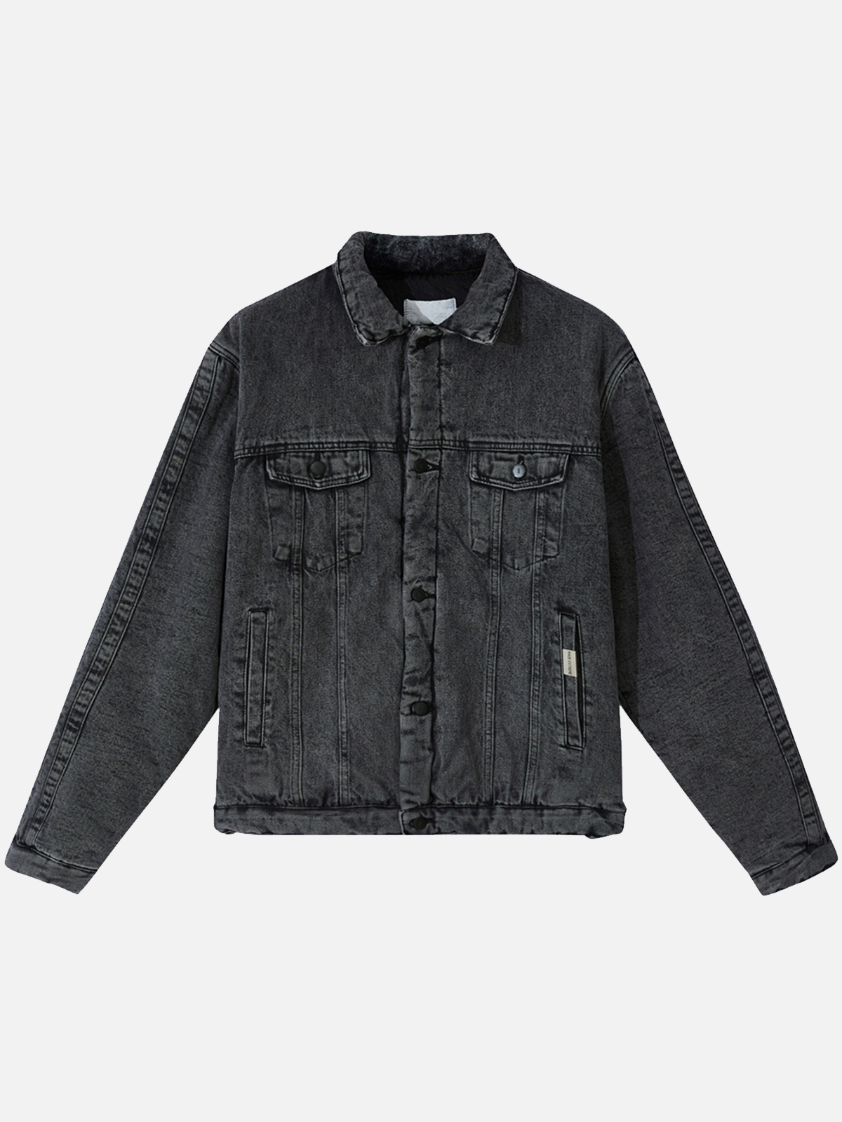 Faire Echo Washed And Distressed Denim Jacket Faire Echo