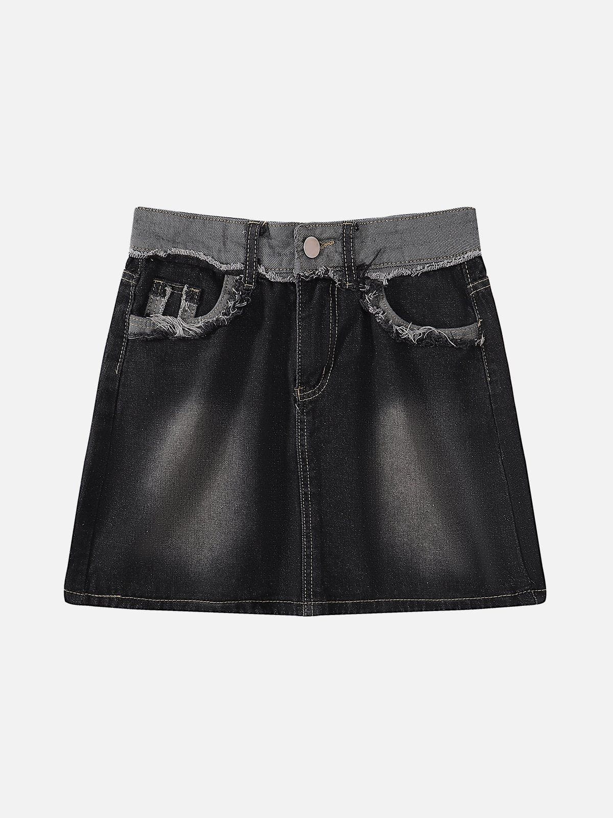 Vintage Raw Denim Skirt