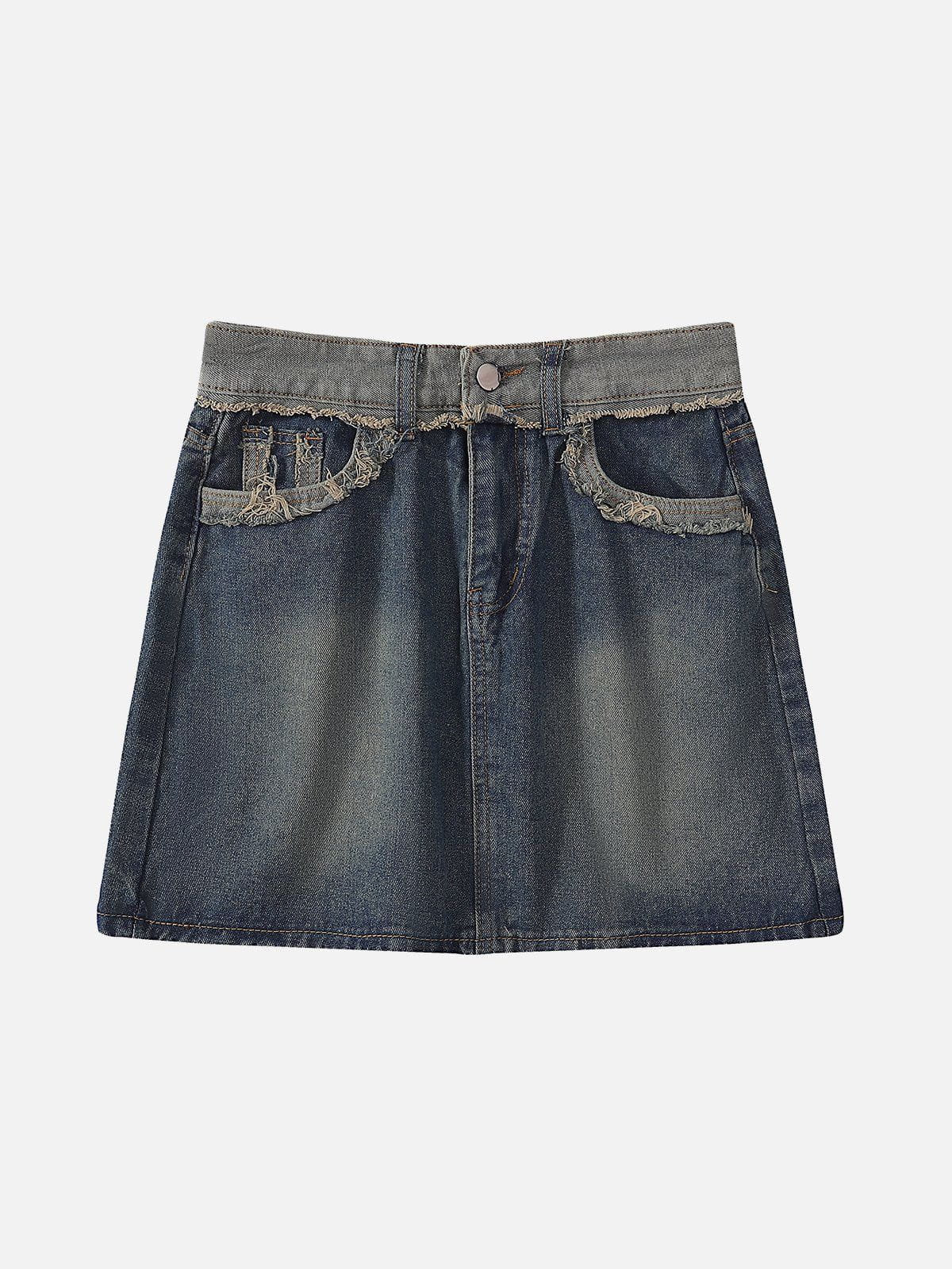 Vintage Raw Denim Skirt